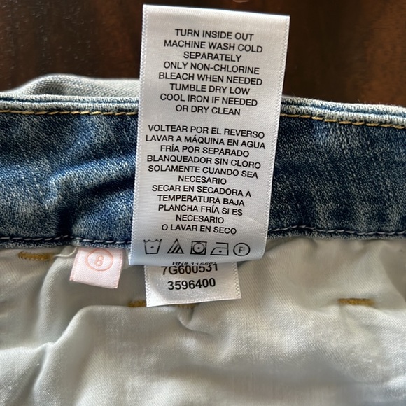 Jen 7 by 7 For All Mankind High Waist Roll Cuff Denim Shorts - Picture 9 of 12